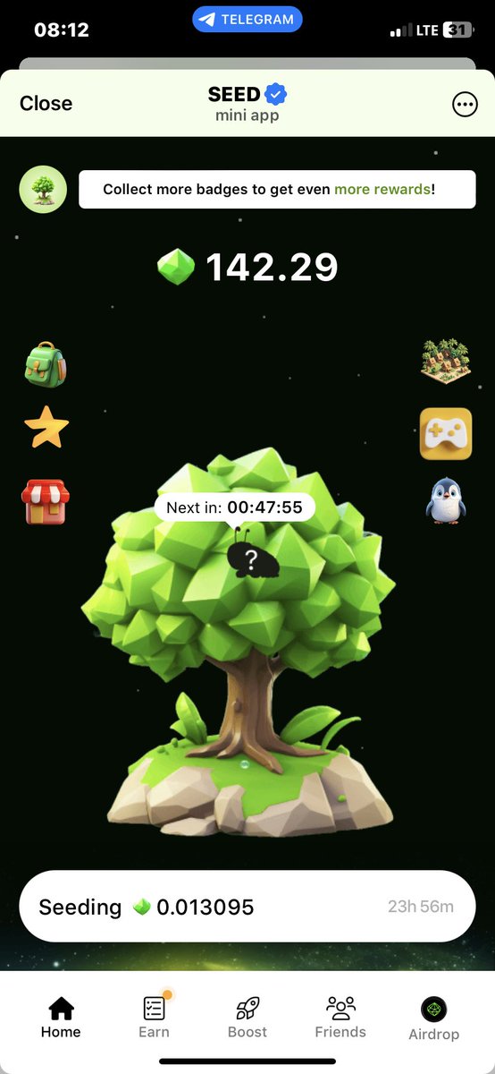 LayLoneAKSC's tweet photo. #SEED 🌱 Listing in Nov🥳

$SEED is a hidden GEM 💎 on TON  from past one month with over 30million #Seedizens (users)

Farm $SEED Now
👉Join: https://t.co/VPQ1J9jPZy…
#hamster #hamsterkombat #hamsternews #hamstergame #crypto #cryptocurrency #bitcoin  #ishowspeed #UEFA #ONEPIECE https://t.co/sQ2VpwTD2U