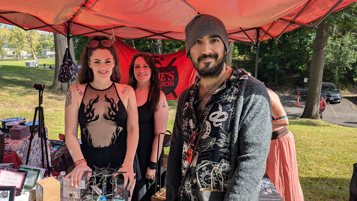 ElhoimLeafar's tweet photo. Spot some friends today at Central New York Pagan Pride Day.
So many people I get overwhelmed and needed to sit aside for a minute ๐ซฃ
#PaganPrideDay #PaganPride #cnyPaganPride #CNYPaganPrideDay #PaganCommunity #Witchyvibes https://t.co/PJUp2rN9Ch