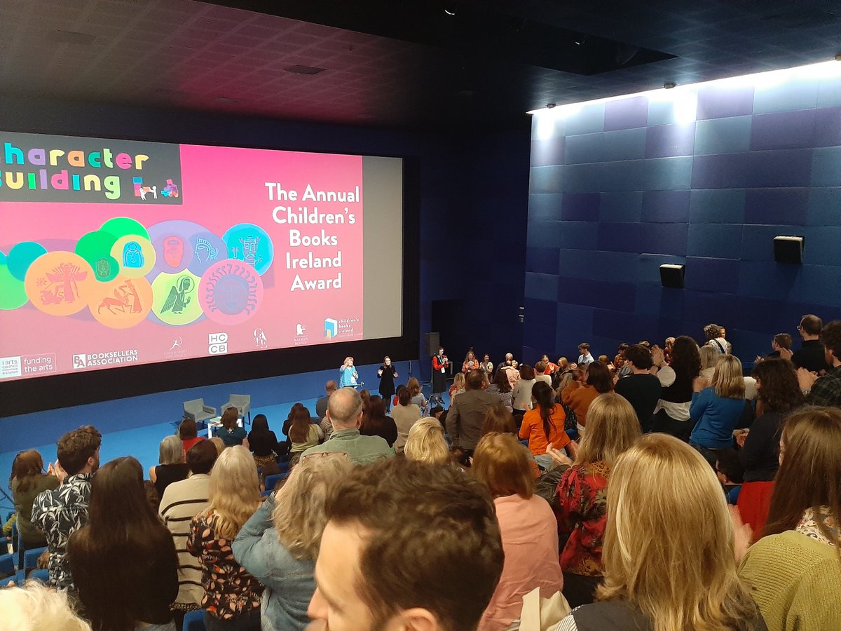 Standing ovation as the wonderful @AlNolan makes his way to the stage to be presented with the Annual Children's Books Ireland Award by <a href="/trishforde/">Patricia Forde</a> <a href="/KidsBooksIrel/">Children's Books Ireland</a>  #CBIConf24 So well-deserved 👏 👏 🥳