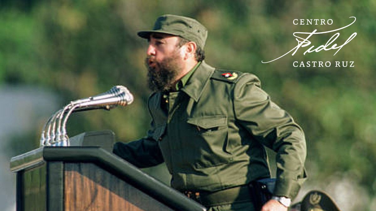 #Fidel:"Consideramos, sí, la paz objetivo fundamental de la humanidad. Luchemos por ella siguiendo los caminos de la soberanía nacional, de la liberación frente a los explotadores y frente a los imperialistas".  #CubaPorLaPaz