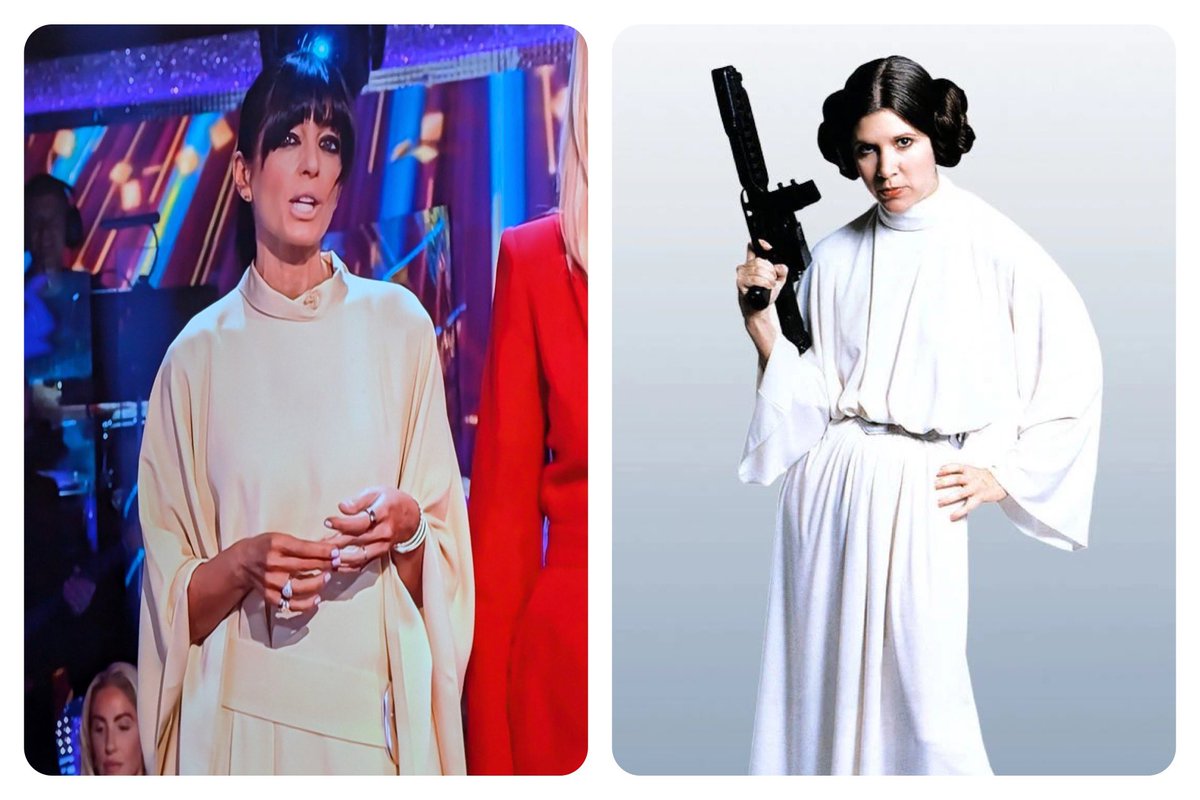 “Help me Strictly Come Dancing… you’re my only hope”

Full Princess Leia vibes from Claudia tonight 
#Strictly