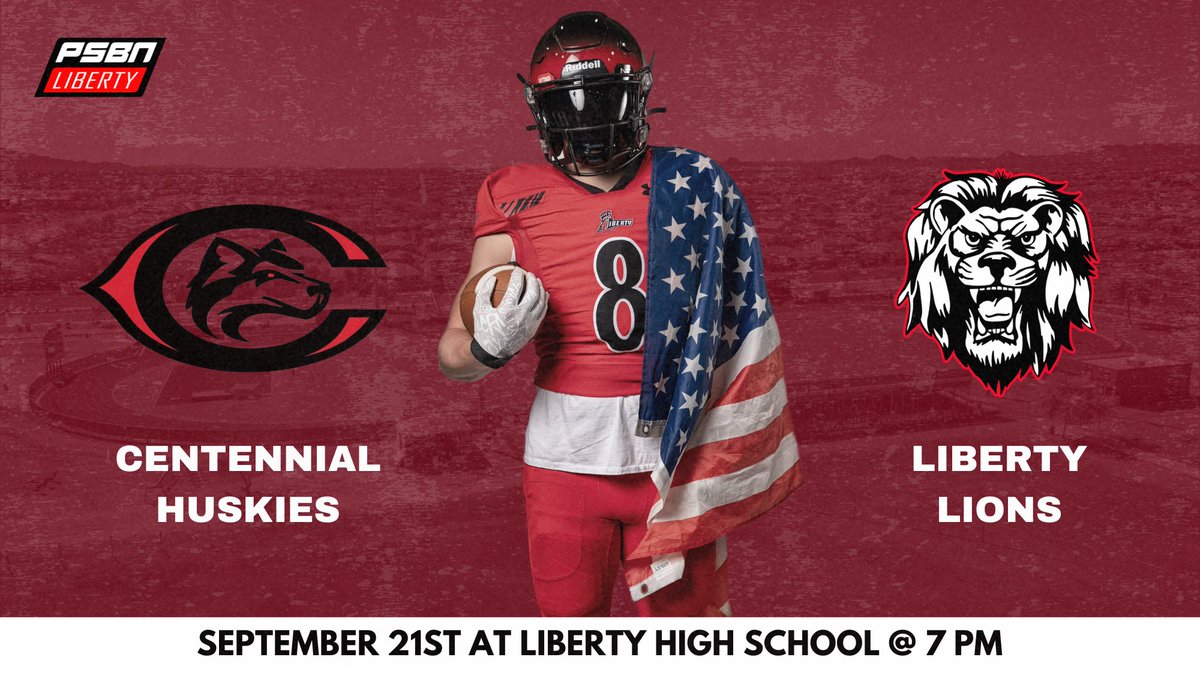 Centennial HS, CNUSD (@cen10huskies) on Twitter photo 2024 HONOR BOWL 🇺🇸
<a href="/Cen10Football/">Corona Centennial Football</a>
⏰7:00pm
📍Peoria, AZ
📺 peoriaunified.org/Page/4147
PSBN, the Peoria Student Broadcasting Network, is privileged to stream the 2024 Honor Bowl at Liberty High School tonight as two Top 50 teams in the nation square off for a great cause!
#Cen10 2024 HONOR BOWL 🇺🇸
<a href="/Cen10Football/">Corona Centennial Football</a>
⏰7:00pm
📍Peoria, AZ
📺 peoriaunified.org/Page/4147
PSBN, the Peoria Student Broadcasting Network, is privileged to stream the 2024 Honor Bowl at Liberty High School tonight as two Top 50 teams in the nation square off for a great cause!
#Cen10