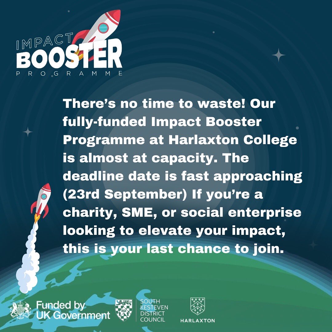 ImpactBooster24's tweet photo. ✨ Why You Shouldn't Wait:
• Limited Spots Available
• Strategic and Business Model 
• Development
• Fundraising Expertise
• Impact Maximisation

Act fast-apply today, and let's make a difference together!

#ukspf https://t.co/35GDmd7A7n