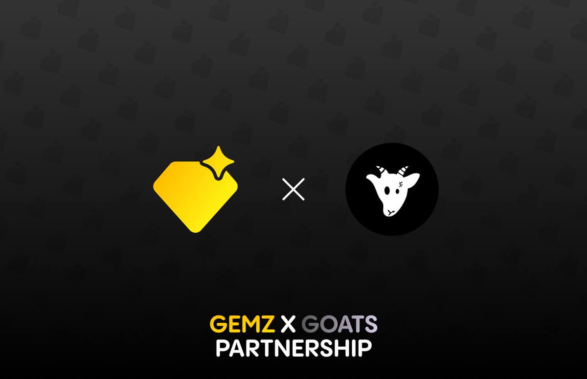 Goats X Gemz 🐐💎 🤜🤛

Real GOATS never die. Join the movement and see for yourself!
About GOATS: With over 500K users in just the first week, GOATS is taking over Telegram!

Head over to our earn page now!
Claim: t.me/gemzcoin_bot/t…
