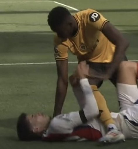 Guess who got sent off ?