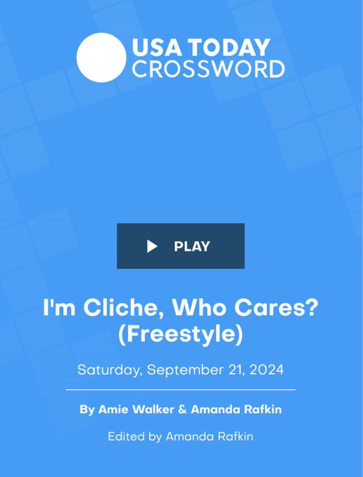 Happy, happy birthday, <a href="/Amie_Walker1/">Amie Walker</a>!! What better way to celebrate than with a very musical puzzle! 😍