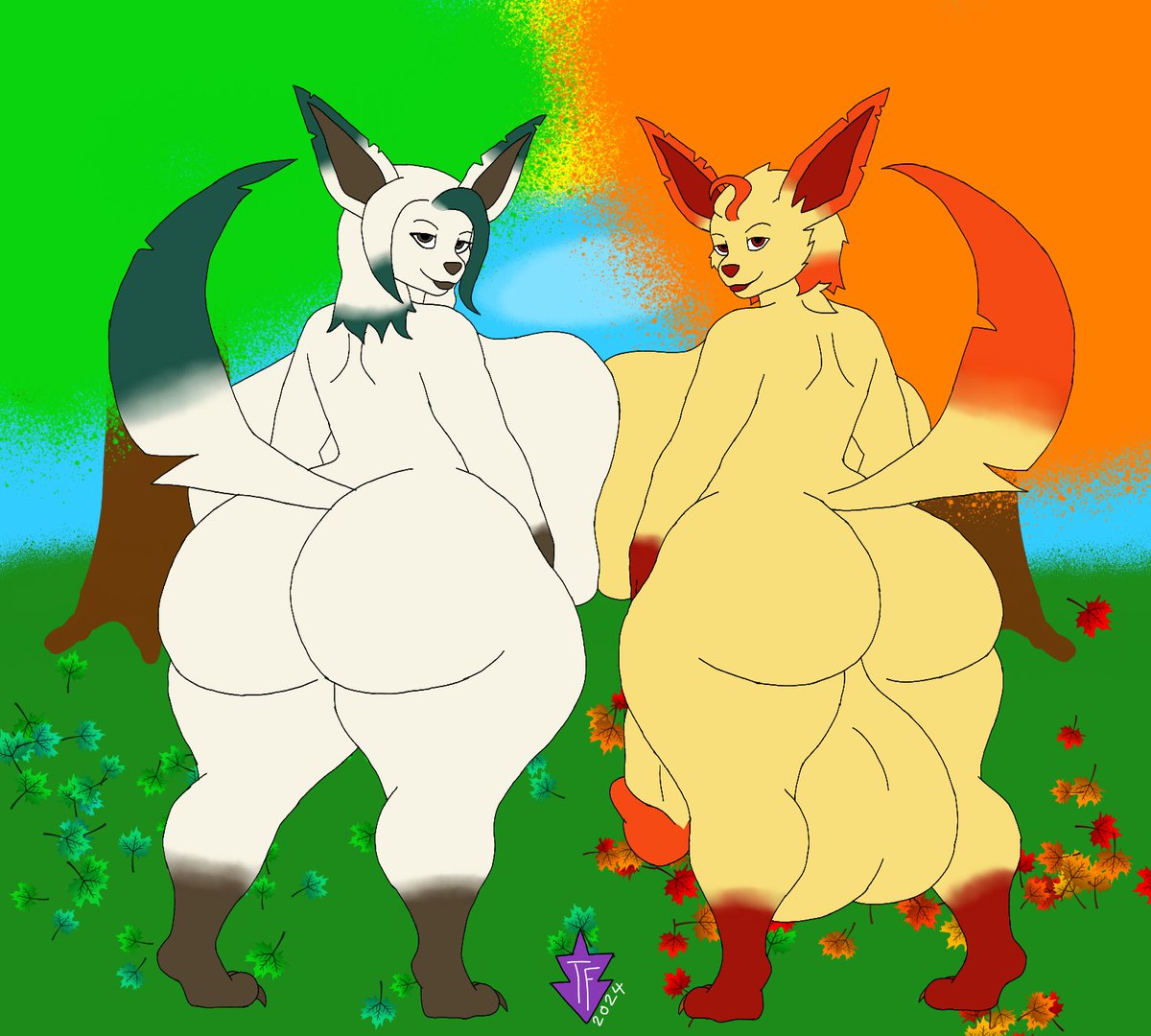 WickedDestiny5's tweet photo. Enjoy some leafeon twins in front of a trashy background x3

Been struggling with motivation to draw latley and slowly worked on this over the last week or two https://t.co/NIX5bbhS73