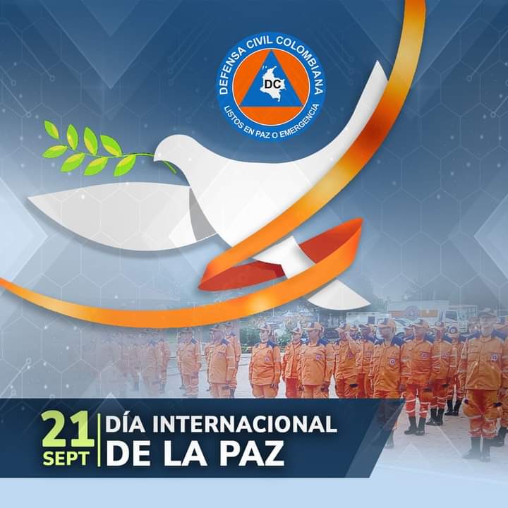 ¡En la Defensa Civil Colombiana comite valledupar nuestra guía será la paz!

"¡Conmemoramos el Día Internacional de la Paz! Hoy y siempre, promovamos la armonía y la no violencia."

#ComprometidosConColombia
#defensacivilcolombiana #alcaldiavalledupar