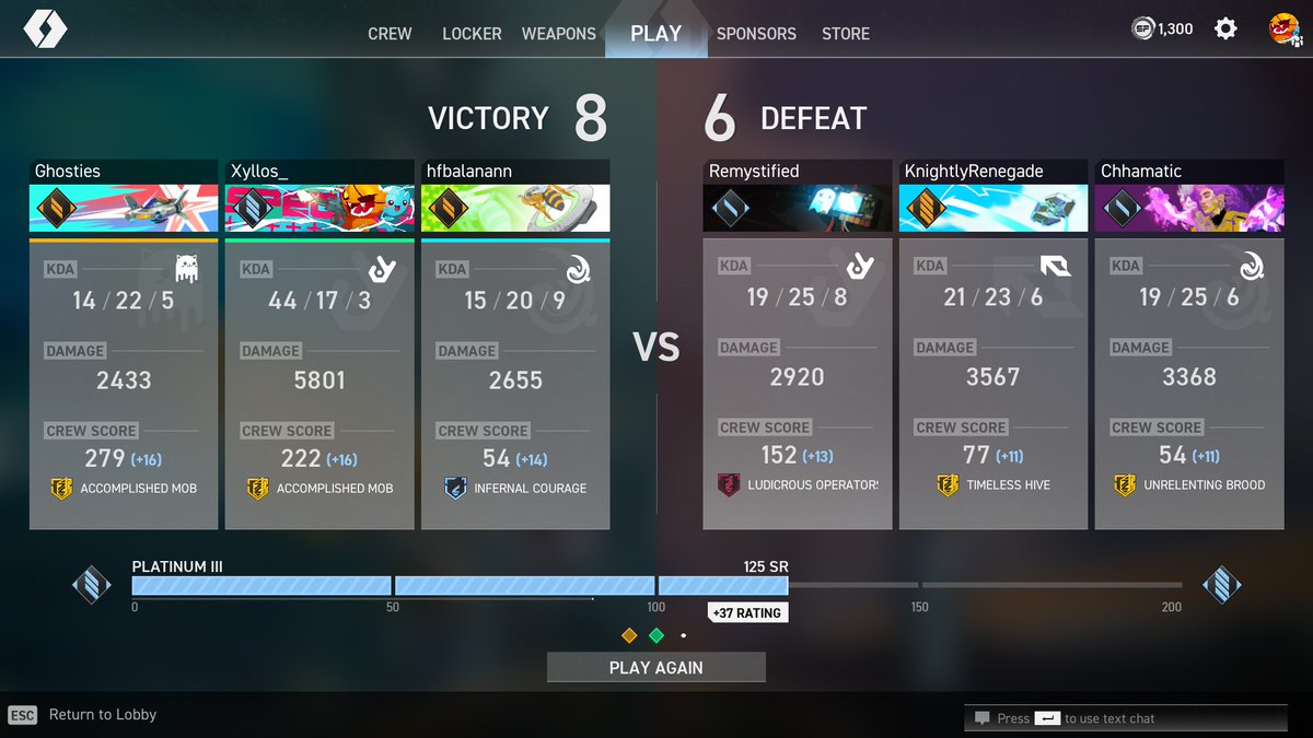 you ever just run it down in Comp lolol grind to Champ is still ongoing