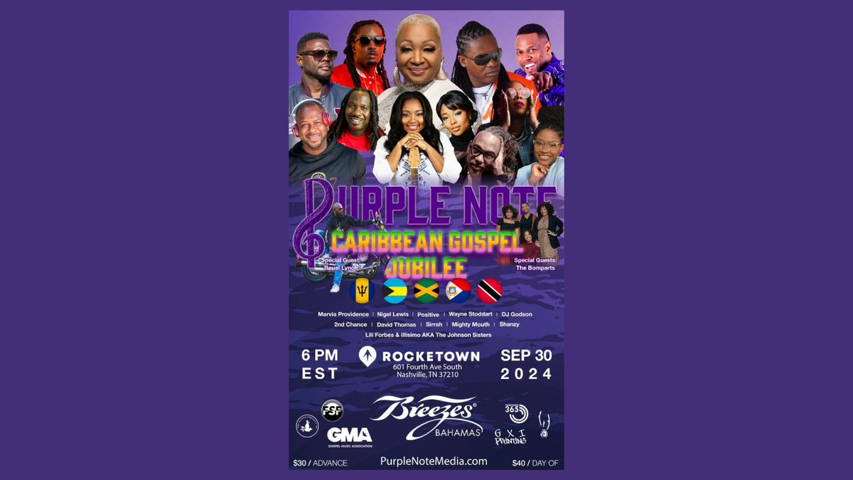 WalkGud2ndC's tweet photo. Dis ah goh Madd!!! 🙌🏾
Caribbean Gospel Music Jubilee!! 🎵
See you there!
#WalkGud2ndC #GospelMusicAssociation #DoveAwards #GMADoveAwards  #CaribbeanGospelShowcase #CaribbeanGospelMusic #CaribbeanGospel #PurpleNoteMedia https://t.co/RToPag3lou