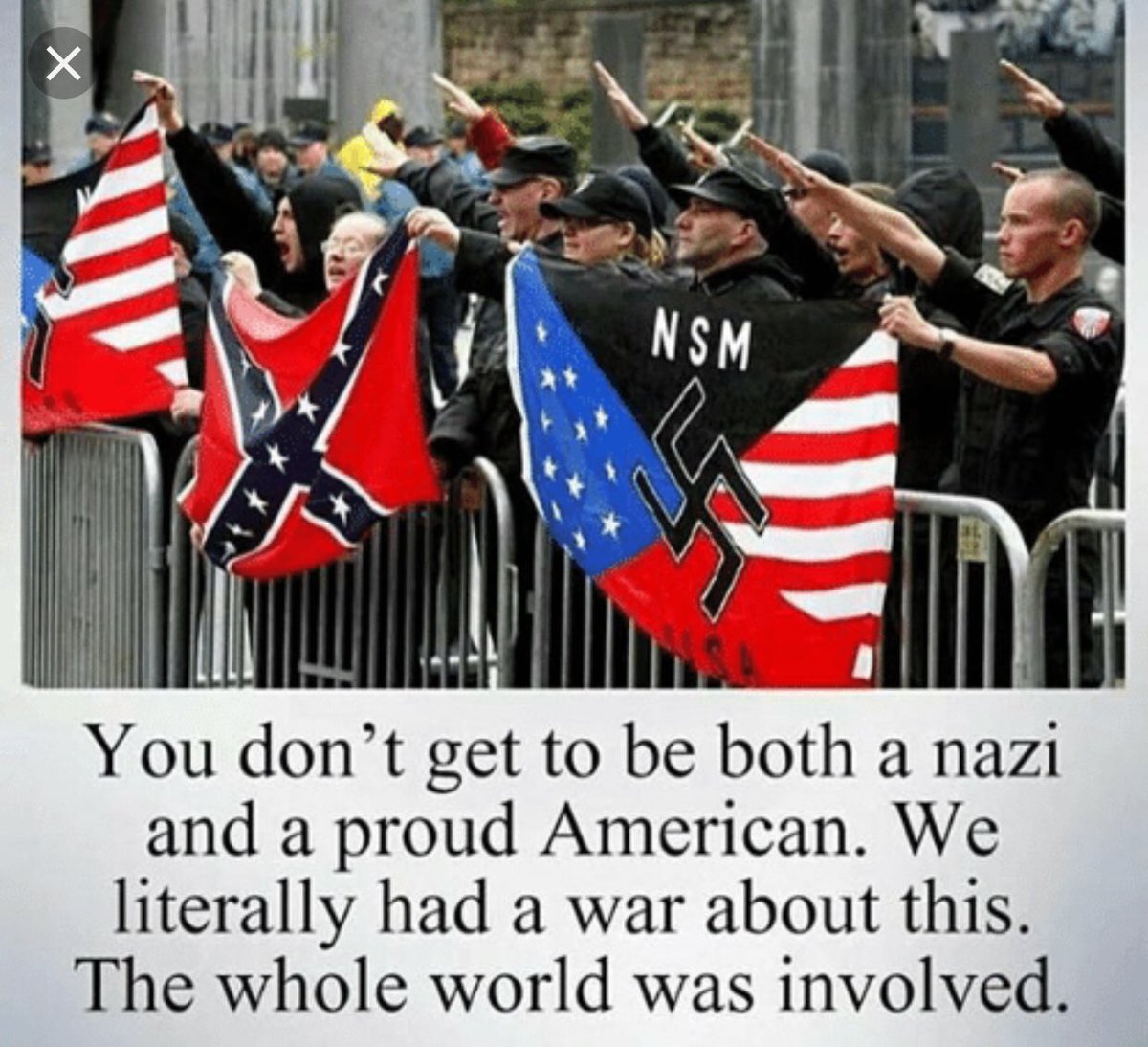 <a href="/TheRickWilson/">Rick Wilson</a> When did being a Nazi become acceptable?! 🔥👊🏼