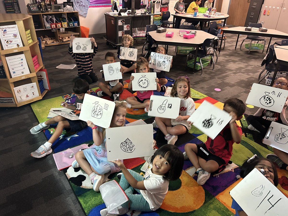 We have been working hard on problem solving and sharing our thinking with others.