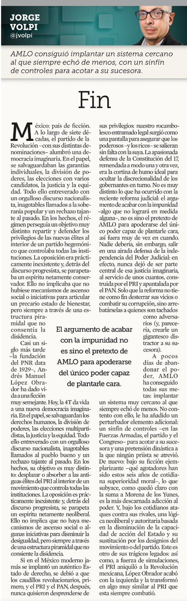 EL EPITAFIO. 

Chapeau, Volpi.