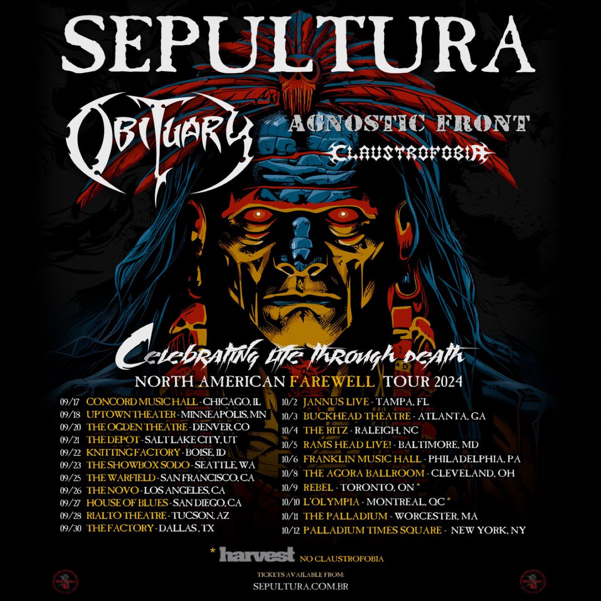 It’s been a Ripper so far!
Where will WE see YOU?
OBITUARY.cc