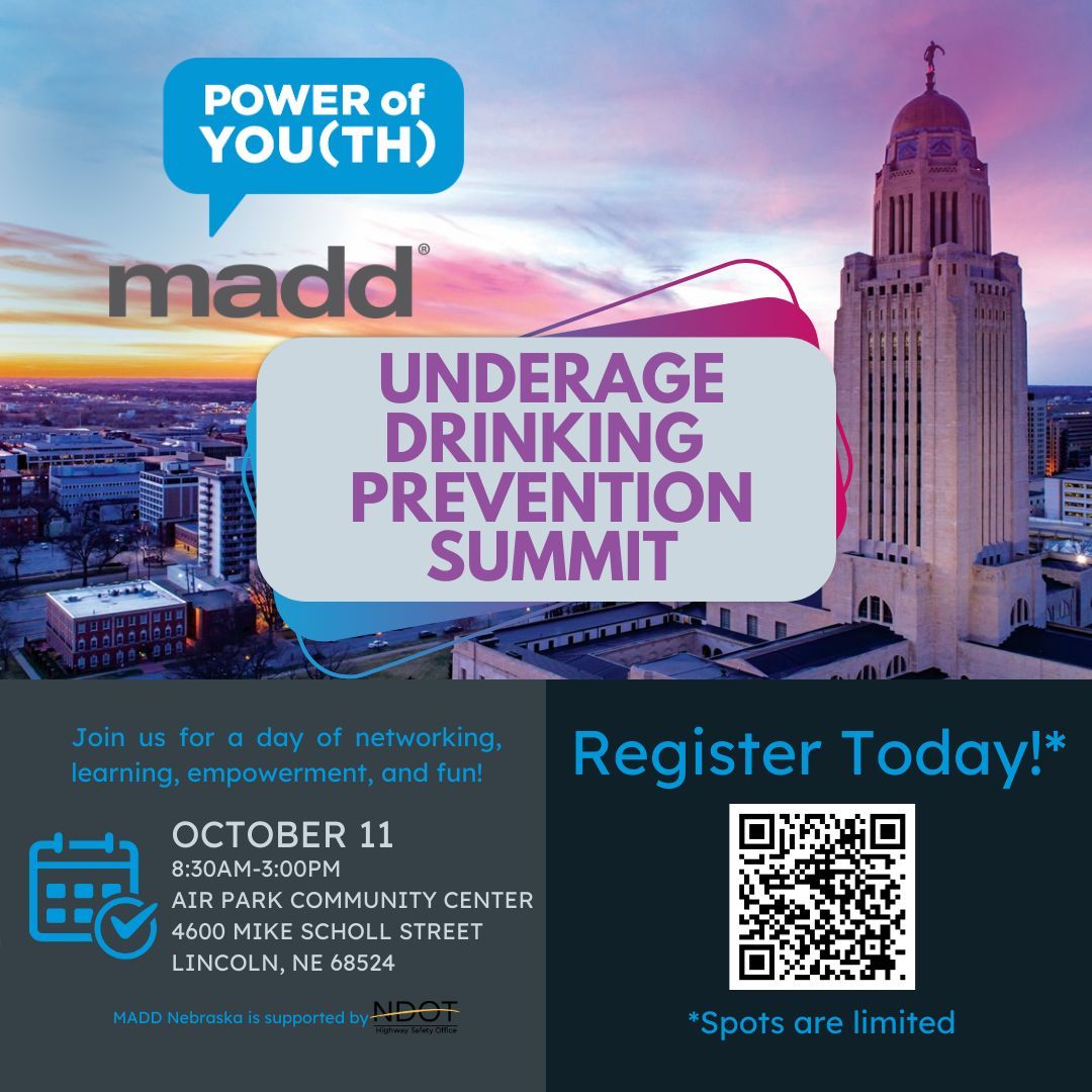 There is still time to register for our amazing Underage Drinking Prevention Summit! We have some incredible speakers and a day filled with amazing information! Register today or message us for more information!