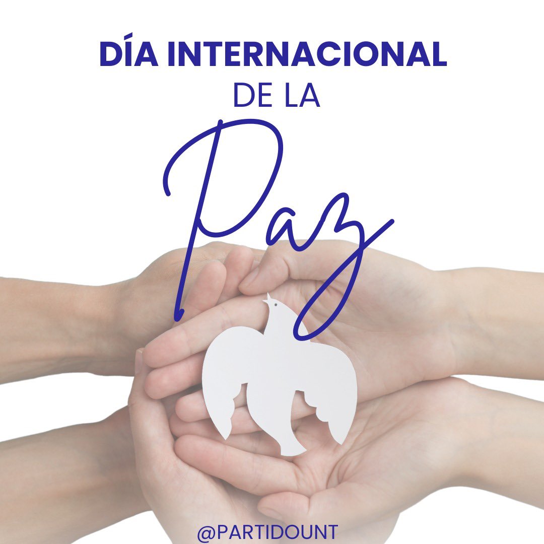 Hoy #21Sep celebramos el Día Internacional de La Paz con el objetivo de conmemorar y fortalecer los ideales de armonía entre todas las naciones.