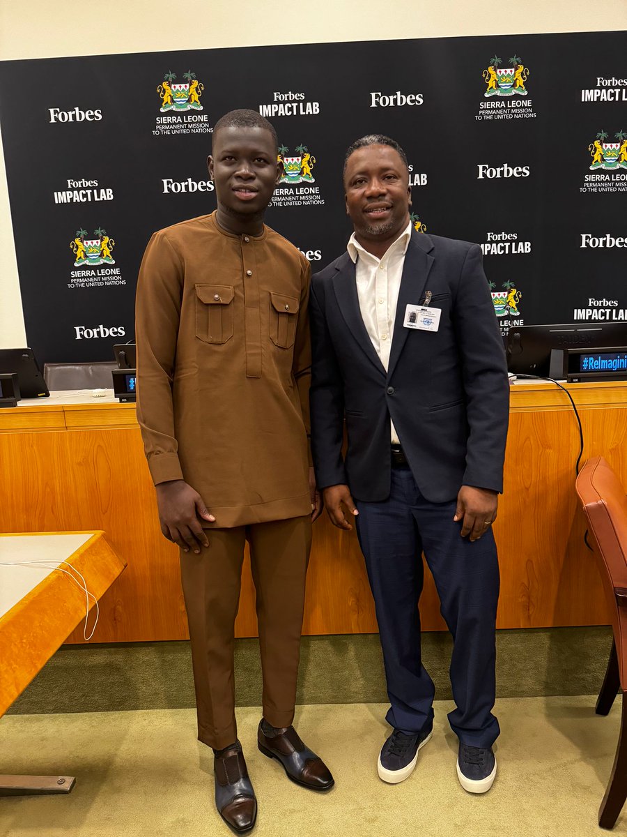 At the High-Level Youth &amp; Digital Compass Breakfast in New York, I emphasized the critical role of youth entrepreneurship and digital trade in driving economic empowerment and peacebuilding. I shared inspiring stories of young innovators like Fatmata and Musa.