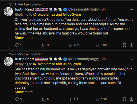 mmmhmyes's tweet photo. @EnderEyeWatches @LeafyVanGoghVT @Drututt Ah, actually, we do not trust screenshots of conversation, but we do trust hearsay on the internet. Understandable.

You are definitely not obsessed my guy https://t.co/WvFJzJB6uC