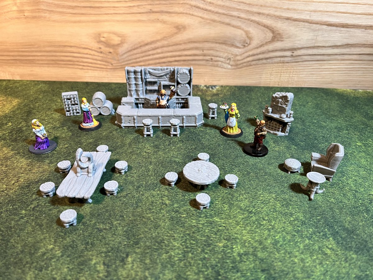 RetroGamer_Meph's tweet image. 🎉 GIVEAWAY TIME! 🎉

Win this 26-piece 3D printed Tavern Set for your tabletop games! 🍻🏰 Miniatures not included.

To enter: 1️⃣ Like this post 2️⃣ Follow me 3️⃣ Retweet

Winner drawn 9/30/24! 📦Shipped Continental US, Intl winners pay the difference.

Good luck! 🤞 #TTRPG #DND