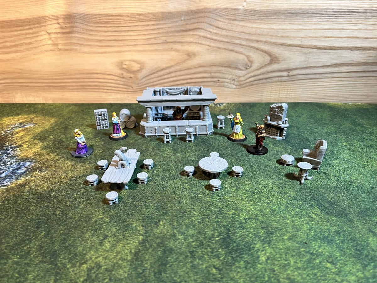 RetroGamer_Meph's tweet image. 🎉 GIVEAWAY TIME! 🎉

Win this 26-piece 3D printed Tavern Set for your tabletop games! 🍻🏰 Miniatures not included.

To enter: 1️⃣ Like this post 2️⃣ Follow me 3️⃣ Retweet

Winner drawn 9/30/24! 📦Shipped Continental US, Intl winners pay the difference.

Good luck! 🤞 #TTRPG #DND