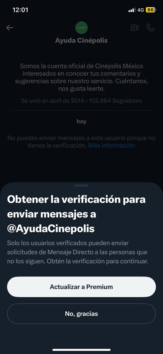 JAAC_2003's tweet photo. @AyudaCinepolis Como lo hago? Me parece esto: https://t.co/wLc2bHWN3n