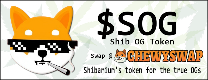 Shanezorz's tweet photo. Do a based move, be a Chad, and buy in while it's early. #Shibarium's ride or die token, $SOG on @ChewySwap dex. 5% tax that burns, adds LP, and gives you token rewards for holding! Join us!💸

https://t.co/aPCCXa357A

0xa545EB65ADee9E81556646b2Cda633F02BDd6038 https://t.co/W2eMlgdt76