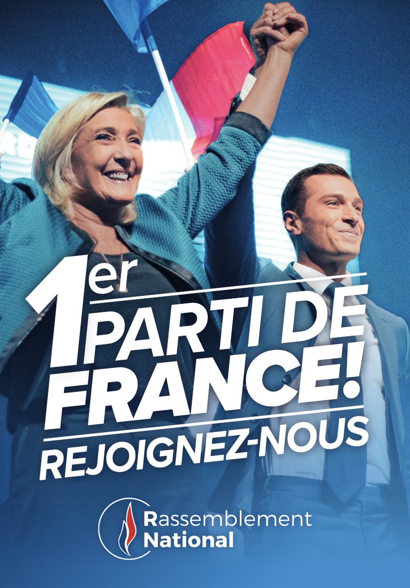 J_Bardella's tweet photo. Ce gouvernement ne reflète en rien les aspirations des Français. Nous vivons les derniers moments de combines politiciennes obsolètes et d'une macronie en fin de règne. 
 
Rejoignez-nous pour préparer l'alternance qui, demain, relèvera la France ➡️ https://t.co/lAiDxJefvx https://t.co/VOsHqq36Y1