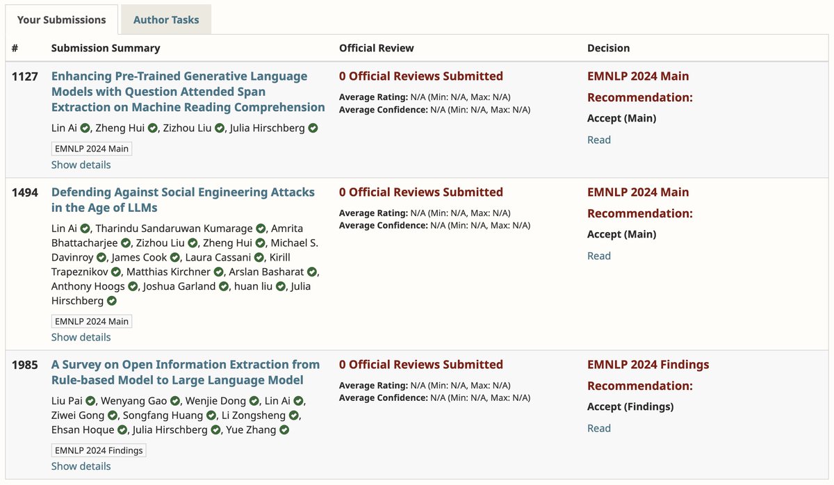 🎉 Excited to share that I have three papers accepted at EMNLP 2024, covering: enhancing PLMs for reading comprehension, defending against LLM-driven cyber-attacks, and a survey on OpenIE advancements! 🚀

#EMNLP2024 #NLP #AI #LLMs #MachineLearning