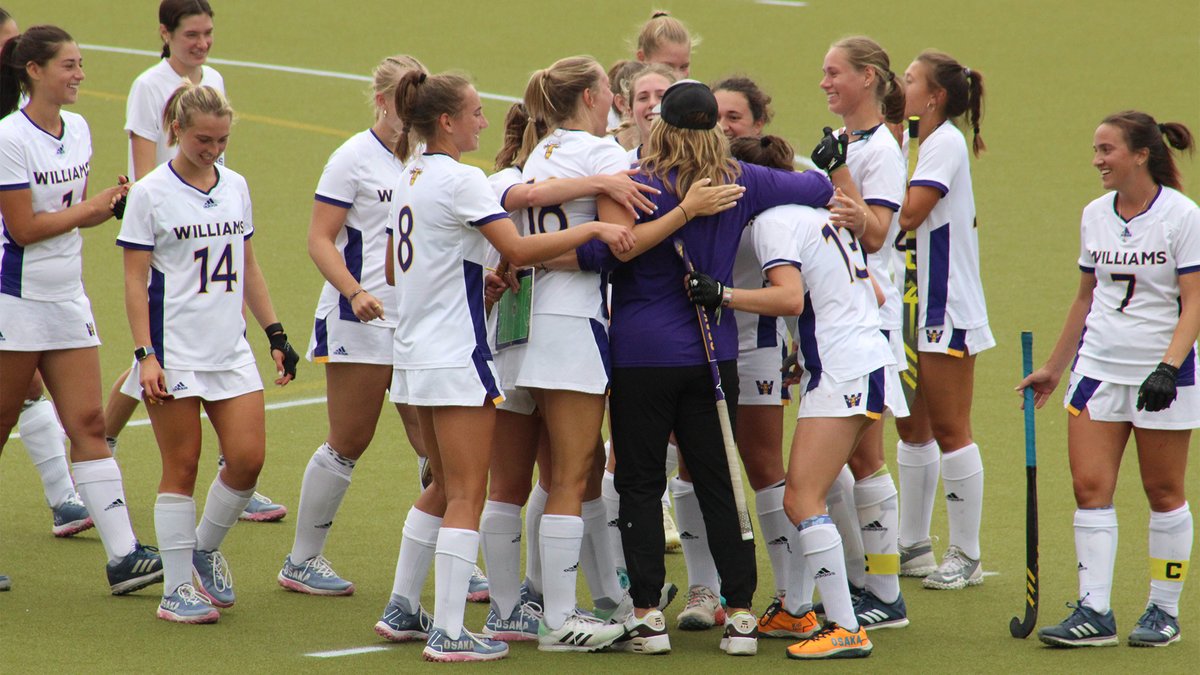 EphSports's tweet photo. Eph Field Hockey Wins 4-0 at Trinity. Head Coach Alix Barrale Notches her 250th win at Williams and 300th Win of Her Career https://t.co/U91BsXwtXo https://t.co/v82VXln27B