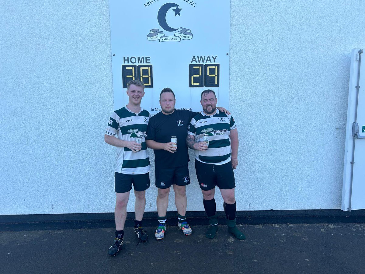 BristolSaracens's tweet photo. Result: Saracens II 38-29 @Dursleyrugby II

The lads in green and white were the comeback kings today, rallying from 17-0 down to overcome a solid Dursley side, picking up a 5 point league win in the process. Credit to everyone for never giving up. #UTS https://t.co/CvXMFtpqZg