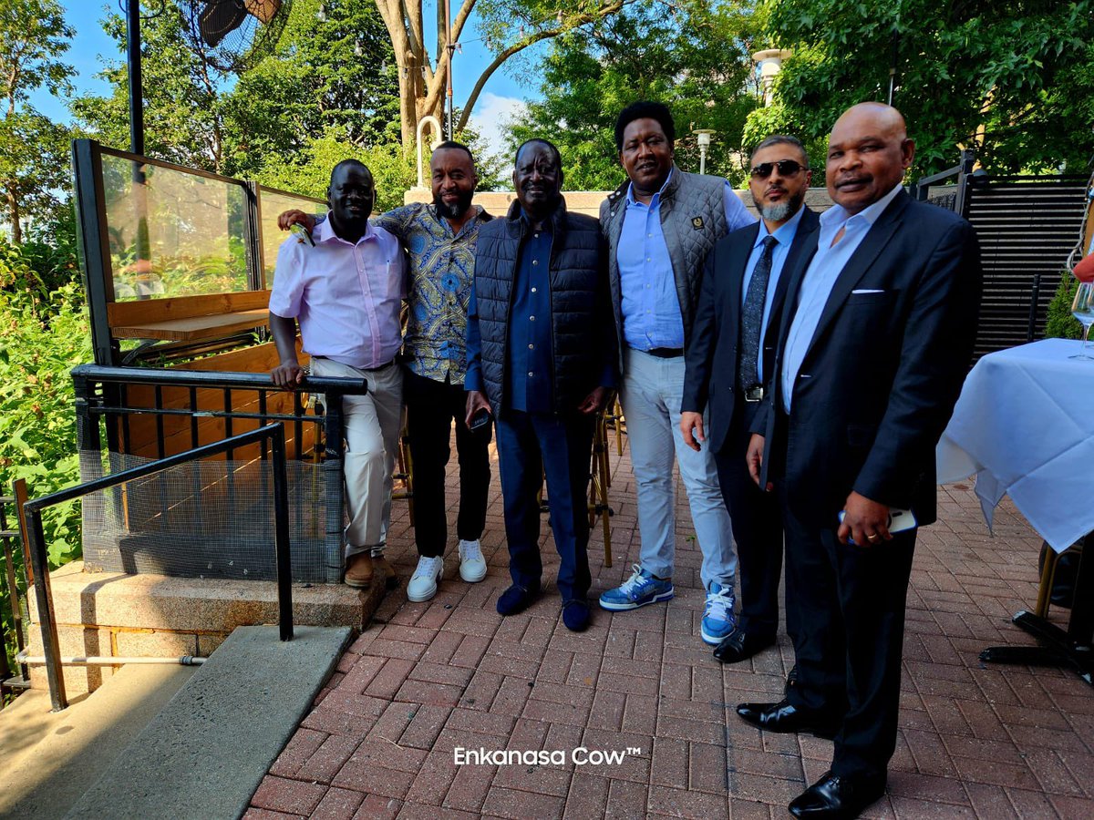 makaumutua's tweet photo. Hanging out with Baba @RailaOdinga with @HassanAliJoho @mustafaramadhn @ledamalekina @jaredokelo7 in Manhattan, New York. https://t.co/PFTV5fTMsE