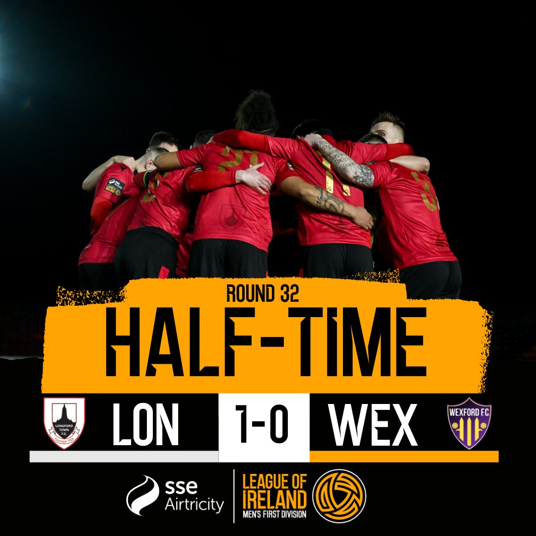 LeagueofIreland's tweet photo. HT | SSE Airtricity Men's First Division
Longford Town have the lead at the break!
#LOITV | #LONWEX https://t.co/J8CoPGxLm3