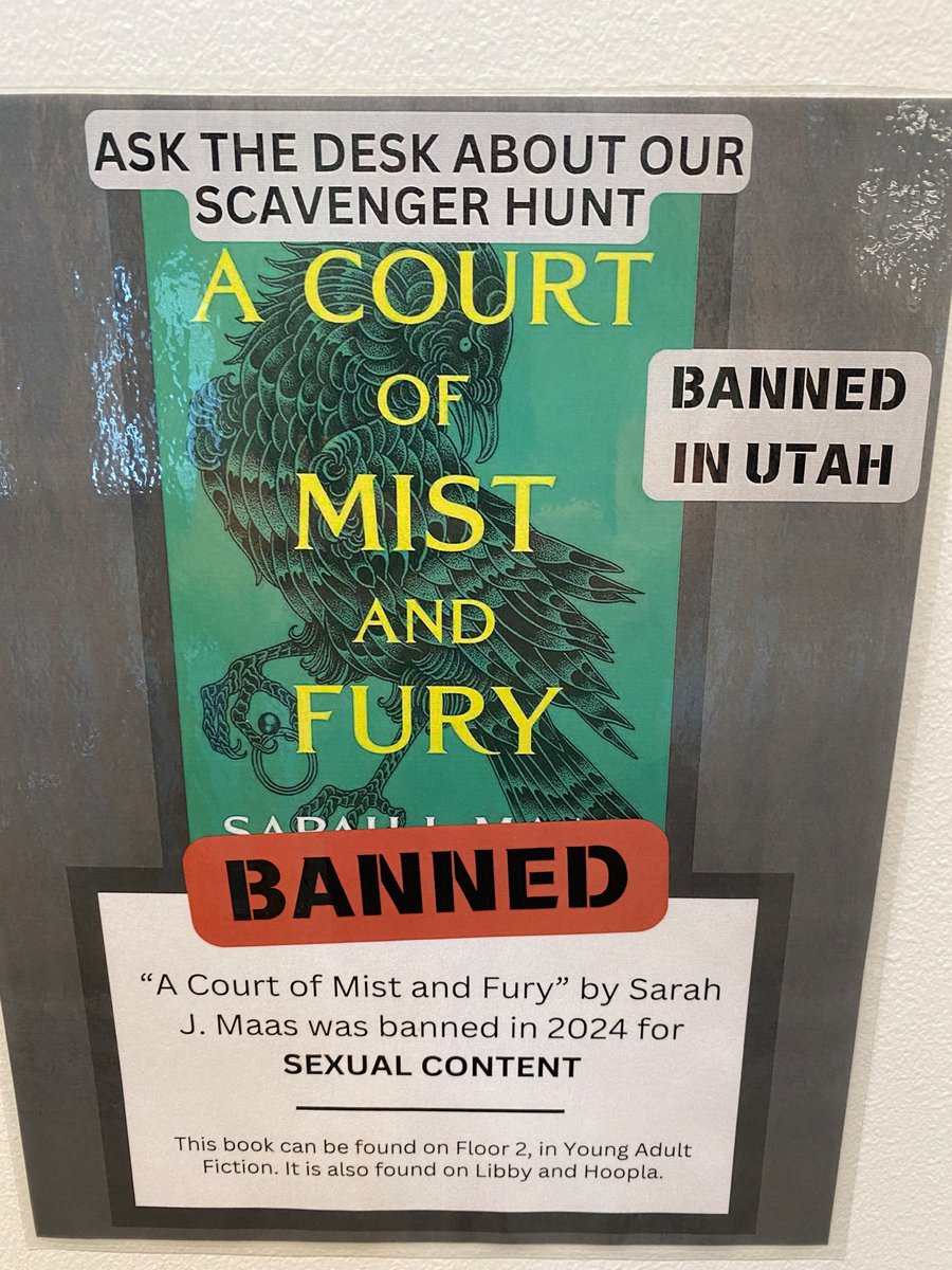 ThatMikeTaylor's tweet image. The Logan Library tells the Utah legislature to go duck themselves… #utpol #BannedBooksWeek