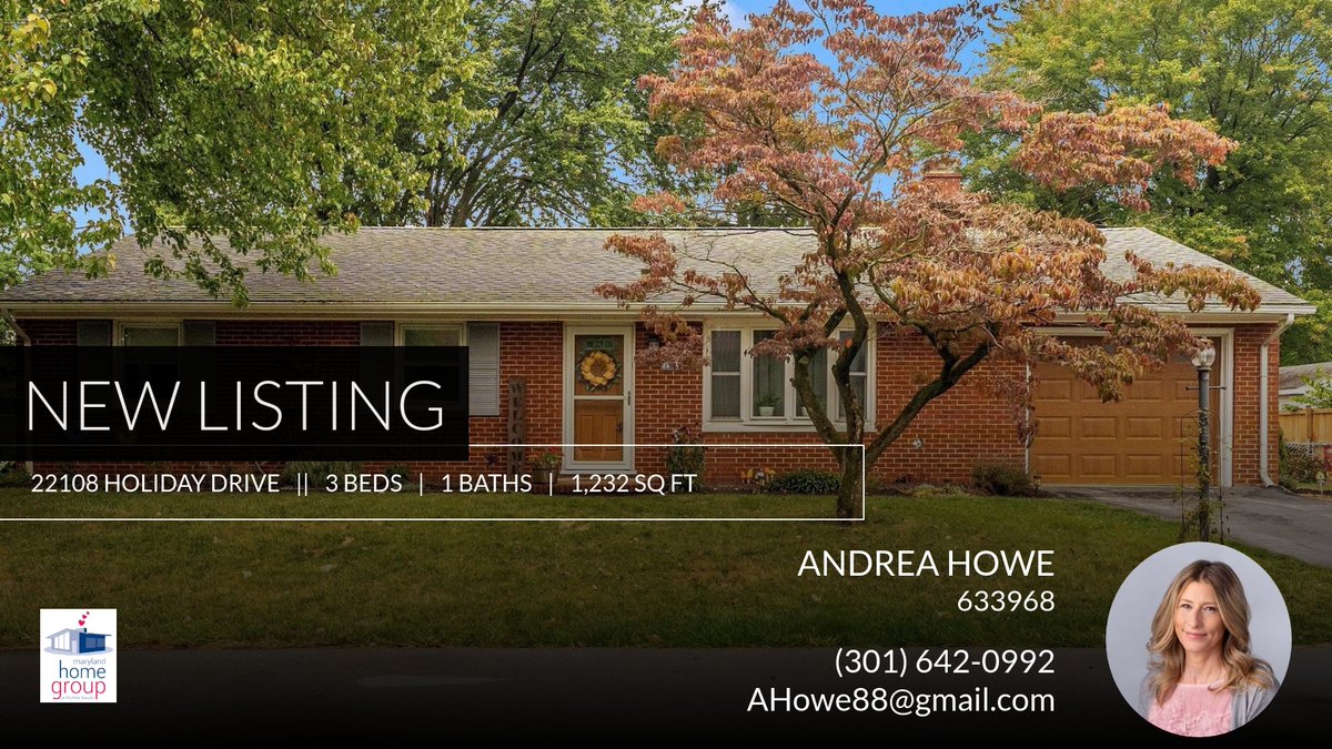 AHowe88's tweet photo. 📍 New Listing 📍 Take a look at this fantastic new property that just hit the market located at 22108 Holiday Drive in Smithsburg. Reach out here or at (301) 642-0992 for more information

Andrea Howe, Realtor
Maryland Home Group ... https://t.co/8aIGSDMpW5 https://t.co/lYthGFG68j