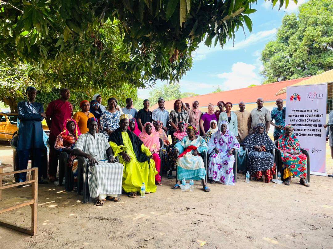 GambiaBar (@gambiabar) on Twitter photo With support from <a href="/DemocracyIntl/">Democracy International</a> , we partnered with the <a href="/Gambia_MOJ/">Ministry of Justice</a> and the @AVLO to host a town hall in Jamburr. Government reps and victims of human rights violations came together to discuss progress and challenges in implementing TRRC recommendations. #Accountability #TRRC With support from <a href="/DemocracyIntl/">Democracy International</a> , we partnered with the <a href="/Gambia_MOJ/">Ministry of Justice</a> and the @AVLO to host a town hall in Jamburr. Government reps and victims of human rights violations came together to discuss progress and challenges in implementing TRRC recommendations. #Accountability #TRRC