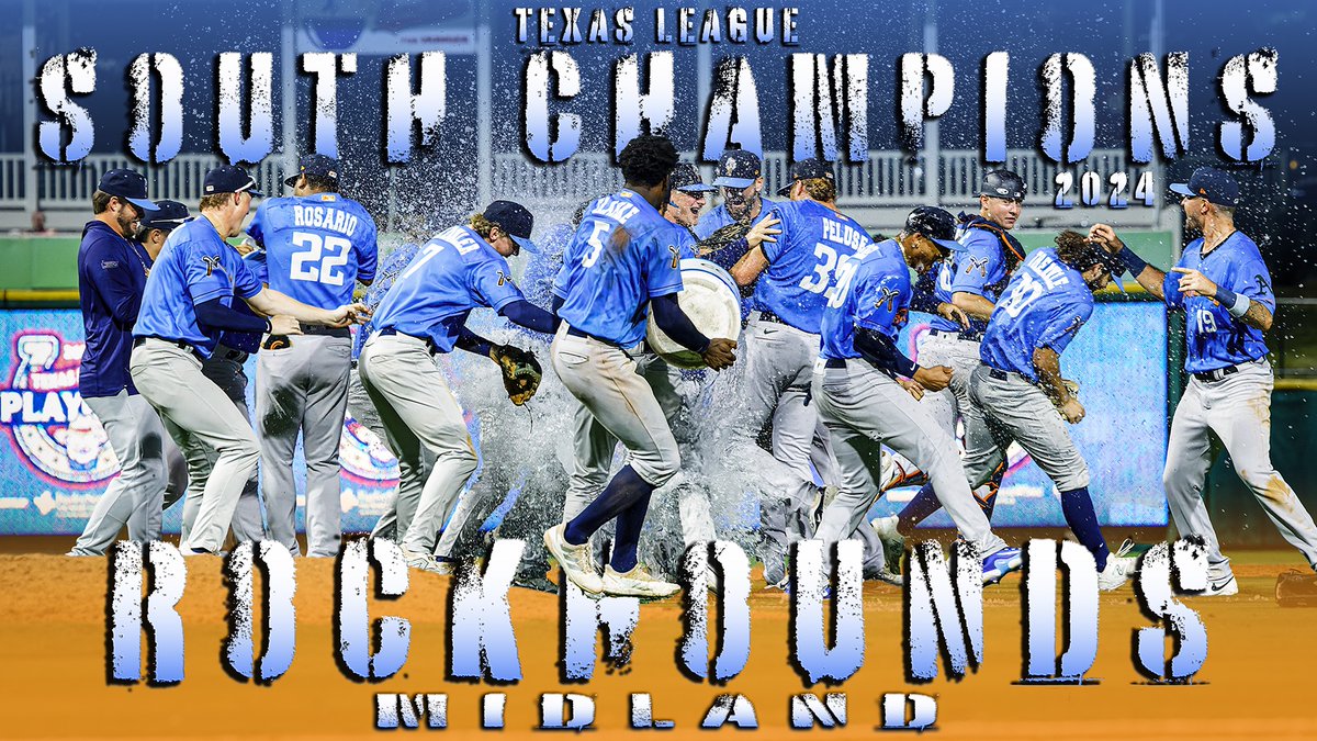 Eddie Kelly (@bigedmachine1) on Twitter photo Congratulations to the Midland Rockhounds on winning the 2024 Texas League South Championship. <a href="/RockHounds/">Midland RockHounds</a> <a href="/DC5_Denzy/">Denzel Clarke</a> <a href="/danielsusac10/">Daniel Susac</a> <a href="/CPeluse/">Colin Peluse</a> <a href="/caeden_trenkle/">Caeden Trenkle</a> @baseballamerica #milb #texas #league #champion #baseball #midland #rockhounds Congratulations to the Midland Rockhounds on winning the 2024 Texas League South Championship. <a href="/RockHounds/">Midland RockHounds</a> <a href="/DC5_Denzy/">Denzel Clarke</a> <a href="/danielsusac10/">Daniel Susac</a> <a href="/CPeluse/">Colin Peluse</a> <a href="/caeden_trenkle/">Caeden Trenkle</a> @baseballamerica #milb #texas #league #champion #baseball #midland #rockhounds