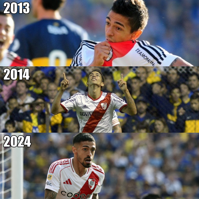 InvictosSomos's tweet photo. ¿Manu Lanzini marcándole a Boca Juniors en La Bombonera? Nada nuevo. Esa historia ya se había visto antes. COMO EN LOS VIEJOS TIEMPOS.
