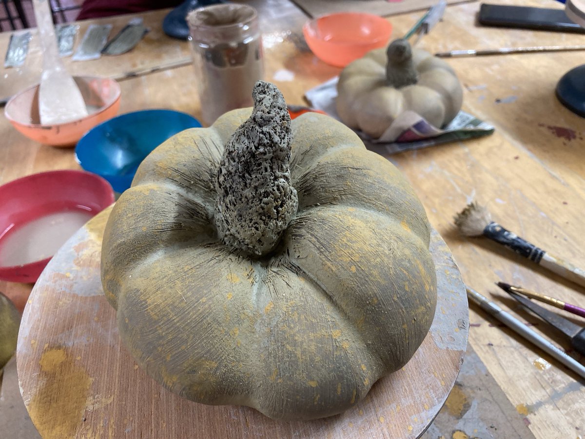 Fab ceramic workshop at Brookside art barn to make a pumpkin! Yet to be fired but hopefully gun for Halloween! Great teacher in Pippa, can’t wait for next workshop!