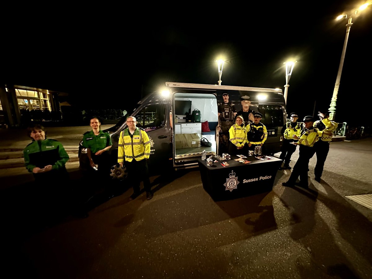 I’ve been out with some of my <a href="/stjohnambulance/">St John Ambulance England</a> colleagues supporting @BtonHovePolice with there Anti-Spiking campaign, Offering members of the public advice on how to prevent/help there friends in spiking situations. You can find out more on the Sussex Police Website
