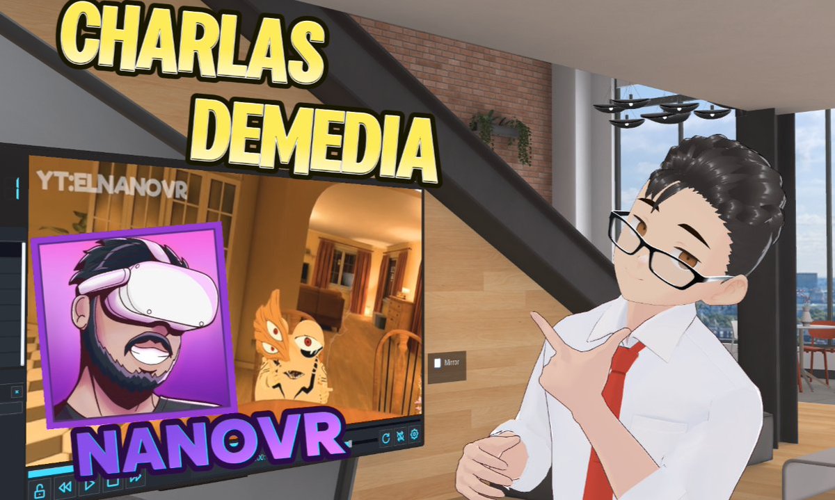 Saludos jóvenes invertebrados!!! Hoy arrancamos los sábados de "Charlas Demedia" donde tendremos agradables platicas con vtubers reconocidos del entretenimiento ☝️🤓. Sábados 8 pm Cdmx en twitch. 

El gran invitado de está noche <a href="/ELNANOVR/">El Nano</a>

#vrchat #vtuber #streamer
