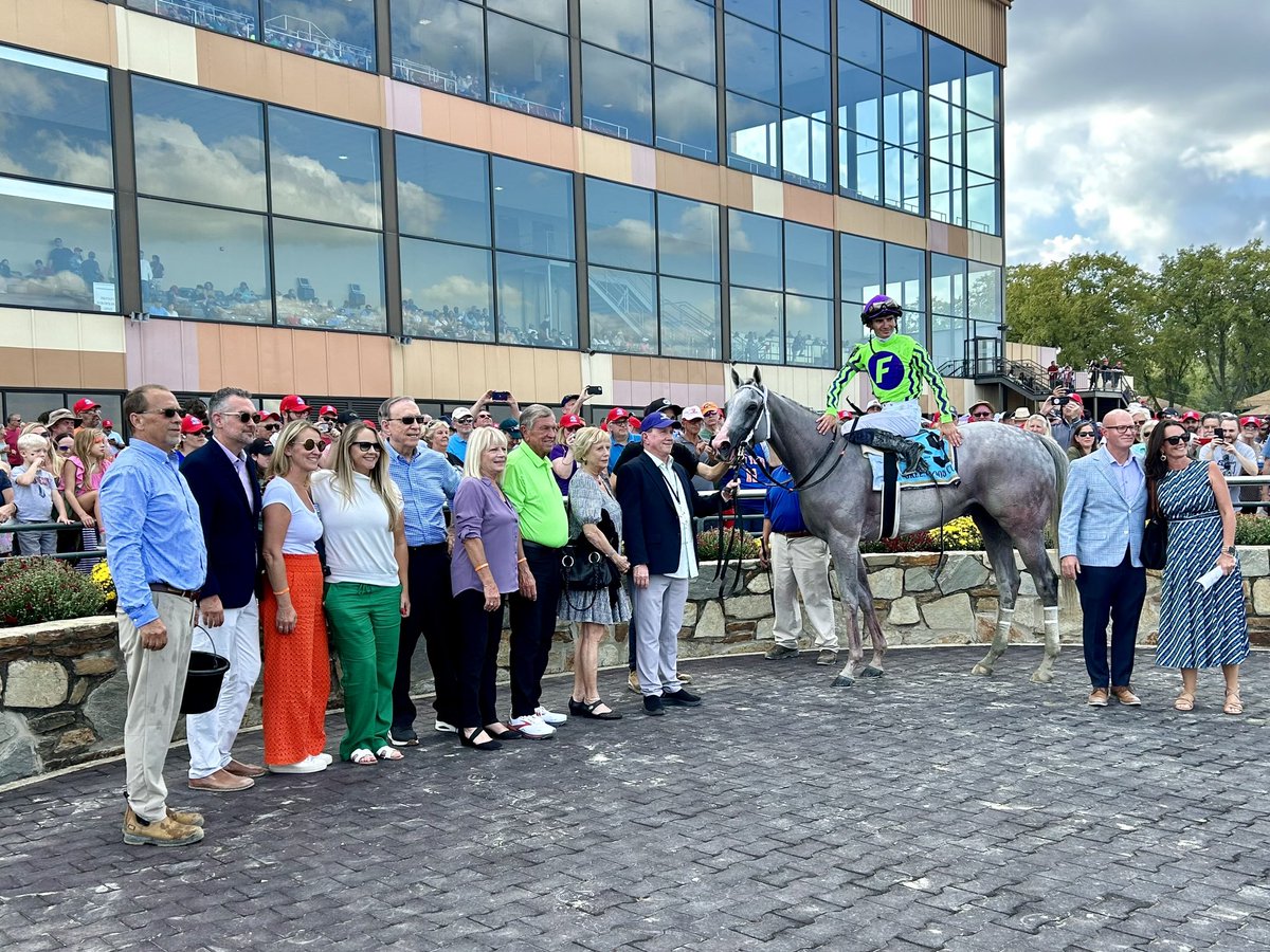 NEXT, who looks like he could run another 1 1/2 miles, posing in the winner’s circle after taking another Greenwood Cup. 

The 6YO son of Not This Time wins for fun with <a href="/luanmachado85/">Luan Machado</a> aboard for trainer William Cowans. #HorseRacing