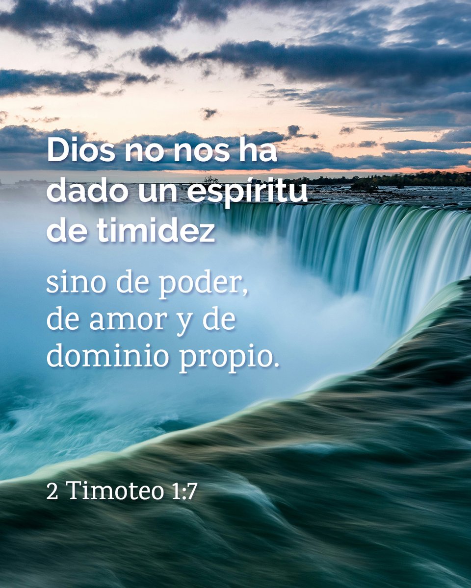 CercaEsta's tweet photo. Pues Dios no nos ha dado un espíritu de timidez, sino de poder, de amor y de dominio propio— 2 Timoteo 1:7
#Timoteo #espíritu #timidez #poder #dominiopropio https://t.co/WCd7x9ehQI