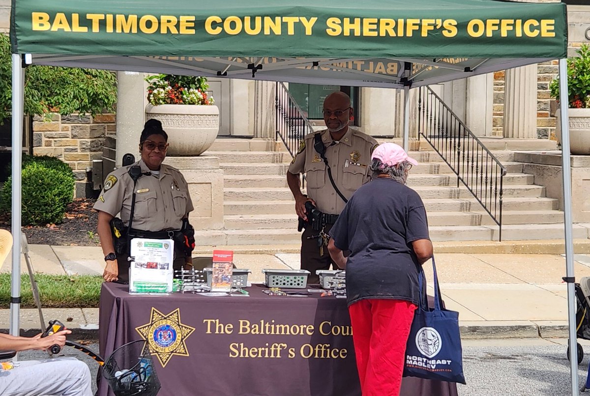 BaltCoSheriff's tweet photo. Come meet our deputies @baltcosheriff at the Baltimore County African American Festival! https://t.co/D3dcixlAyM