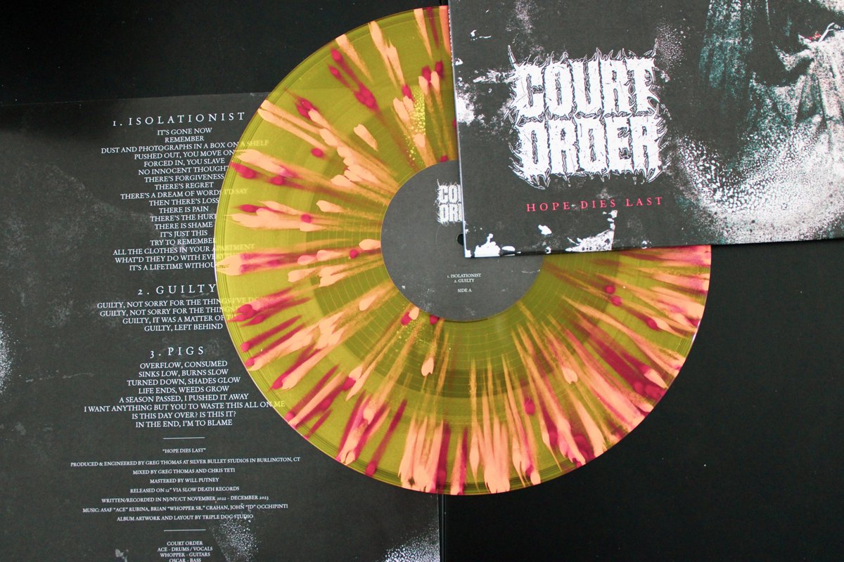 Vinyl orders have started to ship! Thanks to everyone that preordered a copy and made this round a success! We appreciate everyone’s patience as we worked to get this record in hand and release “Hope Dies Last”!!!