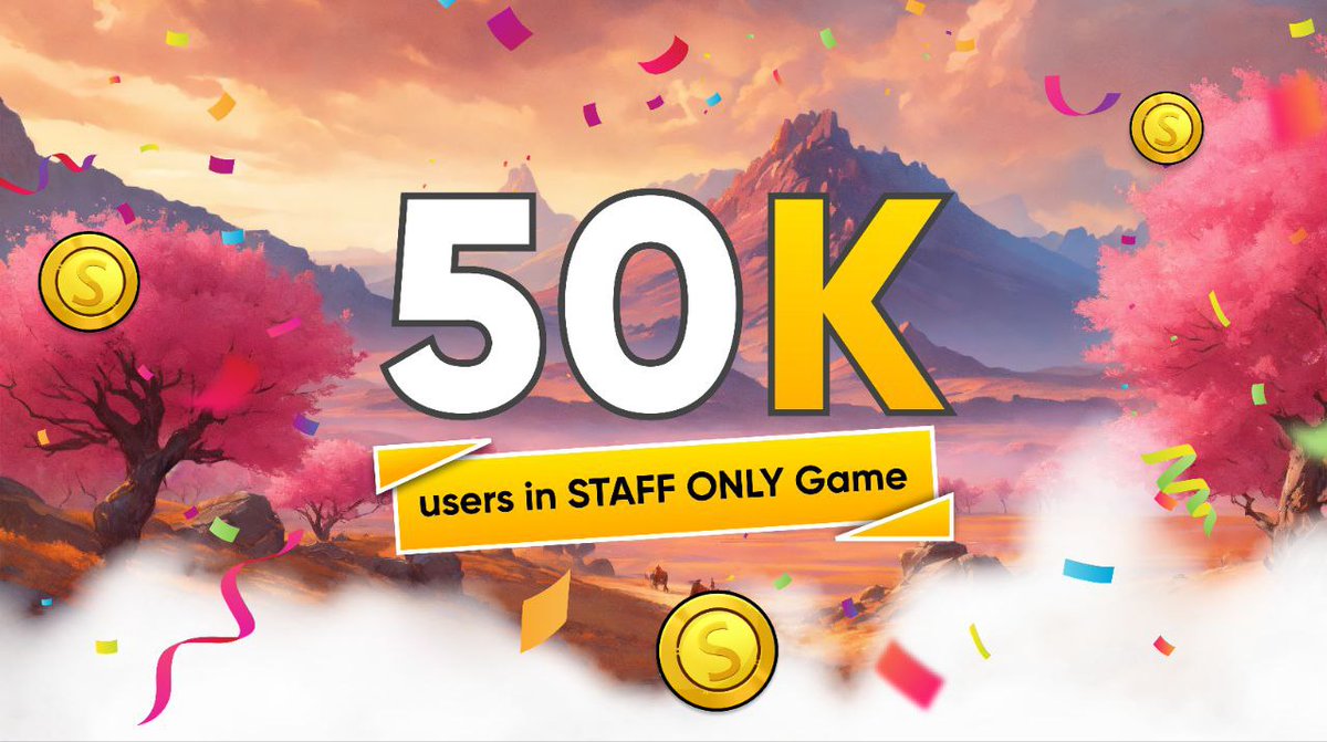 staffonlyapp's tweet photo. WE'RE GROWING! 50К! 🎉

Our community continues to grow. We are over 50 000 players!

We're getting better as a team because of you! https://t.co/6lfXVmo9WR