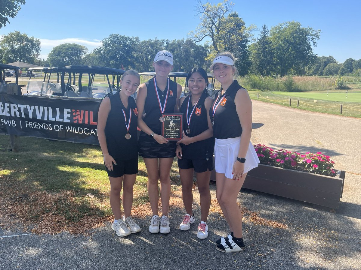 The Lady Warriors finish in 1st place with a team score of 370 at the Mundelein Invite. Congrats to Abby Powers, Kilynn Axelson, Abby Shoemaker, &amp; Jennifer Henry who placed individually. Also, it was great to see class of 2024 alum <a href="/AliAhrens5/">Ali Ahrens</a>. #together