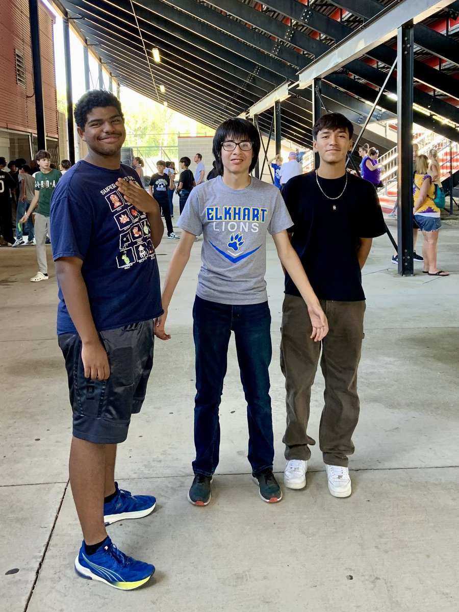 ElkBSoc's tweet photo. We had a great game today and even better was that our classmates from the Intense Intervention program came out and supported us!  #inclusionrevolution 
We’re all Lions!  

@ElkhartHSSports @ElkhartLions @ElkhartSchools https://t.co/d78v0JcANL