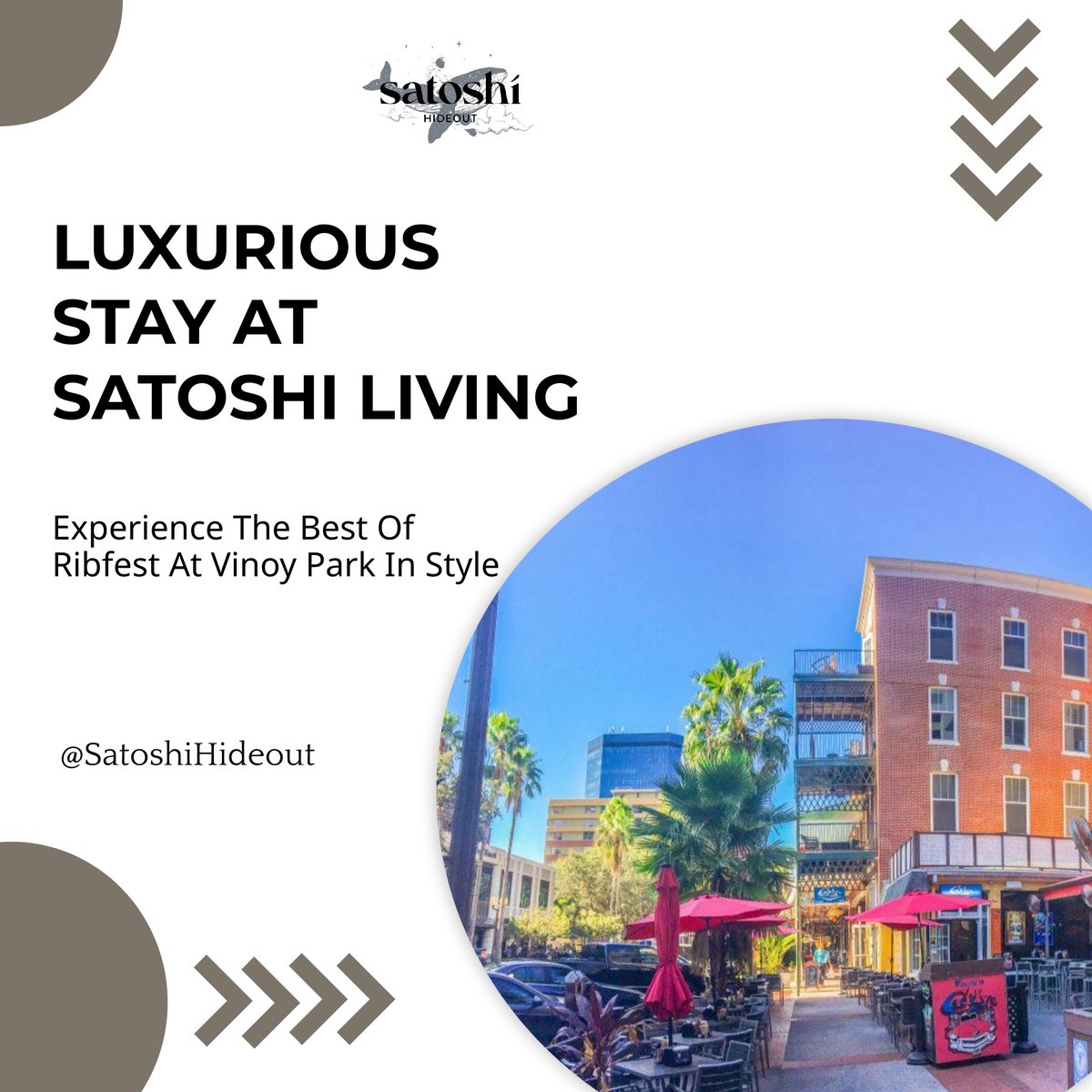 SatoshiHideout's tweet photo. Stay at Satoshi Hideout during Ribfest at Vinoy Park! Enjoy comfort and convenience while indulging in BBQ, live music, and family fun. Book your stay now! #SatoshiHideout #StPete #TheHideoutYouveBeenLookingFor https://t.co/mCgvAmjCac