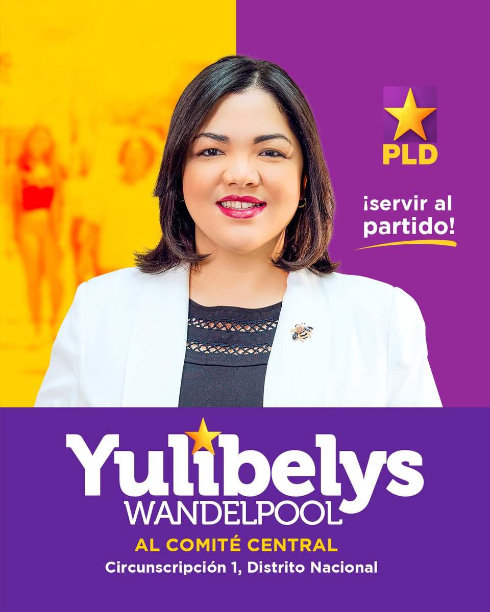 YWandelpool's tweet photo. Convencida de que es momento de demostrar nuestro compromiso con la causa y valores fundacionales, hemos tomado la decisión de aspirar al Comité Central en este X Congreso Dr. Reinaldo Pared Pérez, de nuestro Partido de la Liberación Dominicana (PLD).
#YulibelysWandelpool
#CCPLD https://t.co/jUoefh30Vp