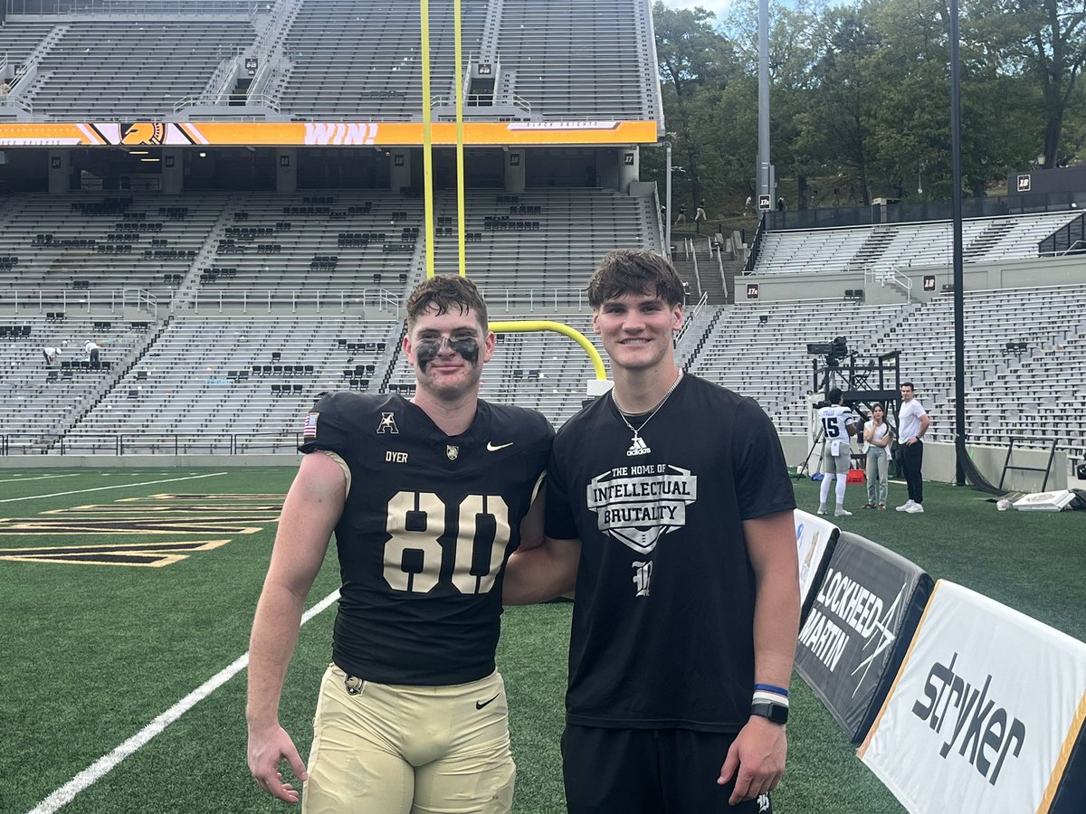 Tony Benedetto (@tonybenedetto19) on Twitter photo Rice played Army today. Two former Panthers playing against each other on Saturdays! Love this picture of <a href="/DevillierDrew/">Drew Devillier</a> and <a href="/BrianDyer05/">Brian Dyer</a> #goldblooded Rice played Army today. Two former Panthers playing against each other on Saturdays! Love this picture of <a href="/DevillierDrew/">Drew Devillier</a> and <a href="/BrianDyer05/">Brian Dyer</a> #goldblooded